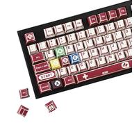 YMDK 137 Keys Gameboy Retro Manga Cherry Profile PBT Dye Sub Keycaps for MX Mechanical Keyboard FC GMMK Filco 104 TKL GK61 KBD75 96 GK64 68
