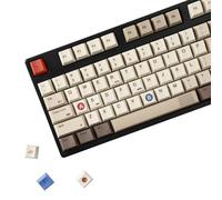 YMDK 138 Keys Retro 1989 Cherry Profile PBT Dye Sub Top Print Keycap for 61 68 75 84 87 96 104 108 MX Mechanical Keyboard Layout
