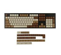 YMDK 138 ZDA Profile XDA v2 Dye Sub PBT Coffee Cat Keycaps for 104 TKL 60% 96 84 68 64 MX Switches Keyboard