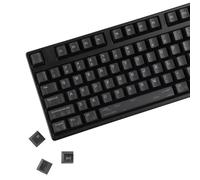 YMDK 143 Keys Punk Dark Style Black PBT Keycaps, Cherry Profile Dye-Sub Custom Keycap Set for 61/68/75/87/98/104/108 MX Mechanical Keyboards