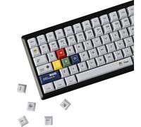 YMDK 143 Minesweeper Game Theme Keycaps, Cool Creative Keycap, Thick PBT Top Print, Cherry Profile, Contrast Color Design Custom Key Cap for MX Mechanical Keyboards