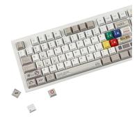 YMDK 149 Keys Retro Reminiscence Theme Keycap PBT Dye Sub Cherry Profile Keycaps for 61/64/87/104/108 MX Mechanical Keyboard