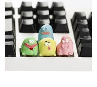 YMDK 1U Ugly Cute Monster Resin Keycap, Novelty Artisan Handmade Custom Keycap for Cherry MX Mechanical Keyboards
