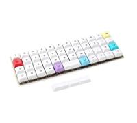 YMDK 49 DSA Profile Mixed Color Keycaps Dye-Sub 1.4mm PBT for Planck YMD-40% Niu40 Split 36 Corne Split 46