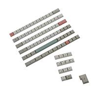 YMDK 61 64 68 DSA Profile 9009 Dye Sub ANSI ISO AZERTY QWERTZ Spain UK French German Italian Keyset PBT Keycap for MX Keyboard (UK ISO Set)