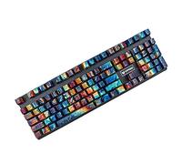 YMDK Artistic Oil Painting Doubleshot Anime Keycaps Backlit 108 ABS Water-Transfer Baking Varnish Keyset for MX Switch Mechanical Keyboard (Matte Paint)