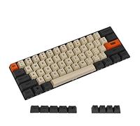 YMDK Carbon Dye Sub 108 87 61 Key Mac Keys Thick PBT OEM Profile Keycap for Standard 104 TKL 60% MX Switches Keyboard (Only Keycap) (61 Plus Mac)