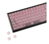YMDK Carbon Fiber Texture 119 Key Keycaps Frosted Side Printed Shine Through Cherry Profile Keycap for 61/64/68/84/87/96/108 MX Mechanical Keyboards