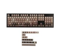 YMDK Cherry Profile Kapibala 5 Sides Over Dye Sub Thick PBT Coffee KEYCAP for MX Mechanical Keyboard 61 68 84 87 96 104 108