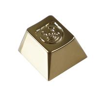 YMDK Color Bear CNC Cut Personalized Keycaps PVD Electroplating Metal Creative Custom Cool Keycap for MX Mechanical Keyboard