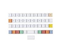 YMDK Colorful Theme Dye-Sub Top Print XDA Keycap 1.1mm PBT for MX Switches 40% Keyboard Planck YMD40v2 Niu40