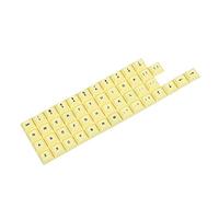 YMDK Customized 48 Key Dye Sub PBT DSA Keycap Alphanumeric Keys for Most MX Switches Keyboard Planck Filco Ergodox (Yellow)