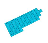 YMDK Customized 48 Key Dye Sub PBT DSA Keycap Alphanumeric Keys for Most MX Switches Keyboard Planck Filco Ergodox (Cyan)