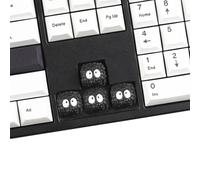 YMDK Cute Black Coal Ball Resin Keycap, 1U R4 Artisan Novelty Keycap, Handmade Custom Keycap for MX Mechanical Keyboards
