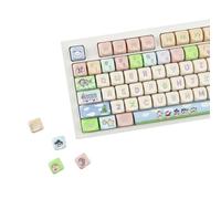 YMDK Cute Cartoon Anime Naughty Xiaoxin 118keys Keycap MOA Profile 5 Sides Dye Sub PBT High-Value Keycaps for 61/68/75/87/96/100/104/108 MX Mechanical Keyboard