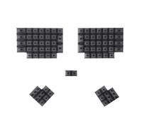 YMDK DSA Profile Ergo Ergodox Planck Preonic Lily Transparent Keycap Set Blank Clear ABS Black White Keycaps for MX Mechanical Keyboard