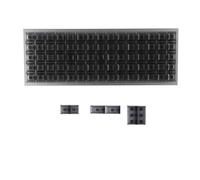 YMDK DSA Profile Ortholinear Layout XD75 ID75 Planck Preonic Niu40 Split 36 Corne Split 46 Transparent Keycap Set Blank Clear ABS Black White Keycaps for MX Mechanical Keyboard