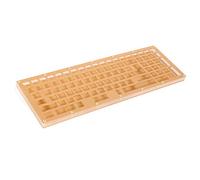 YMDK Fully Programmable CNC Sanwich Case Plate Acrylic Frame PCB Stabilizers Support ANSI ISO DIY Kit for YMD96 (QMK C Gold Pad PCB, Gold Top Base)