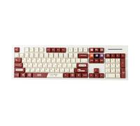 YMDK Gameboy Retro Red Beige Dye Sub Gaming Japanese Keycaps Thick PBT Cherry Profile for TKL GK61 96 GMMK MX Keyboard FC
