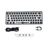 YMDK GK64 GK64xs RGB Hot Swap Programmable Bluetooth Wired Case PCB Plate Cherry MX Keyboard DIY kit Replacable Space