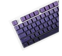YMDK Gradient Keycaps Blacklit Thick PBT Keycap, Shine Through OEM Profile, 134 Key Set Cherry Profile Dye Sub, Minimalist Style Custom Key Cap for MX Mechanical Keyboards