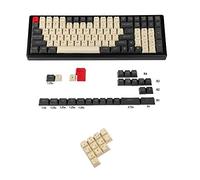 YMDK Laser Etched UK Italian Spain German ISO OEM Profile Thick PBT Keycap for MX Mechanical Keyboard YMD96 KBD75 104 87 61 (Carbon UK ISO)