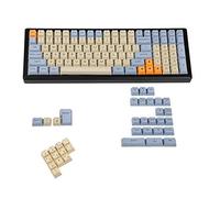 YMDK Laser Etched UK Italian Spain German ISO OEM Profile Thick PBT Keycap for MX Mechanical Keyboard YMD96 KBD75 104 87 61 (Godspeed UK ISO)