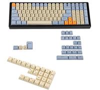 YMDK Laser Etched UK Italian Spain German ISO OEM Profile Thick PBT Keycap for MX Mechanical Keyboard YMD96 KBD75 104 87 61 (Godspeed German ISO)