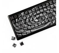 YMDK Lightning 140 Keys Keycaps Side-lit Shine Through PBT+PC Cherry Profile Five-Sided Dye Sub Custom Keycap for MX Mechanical Keyboard 61/64/68/84/87/100/104/108 Layout (Hurricane 140 Keys)