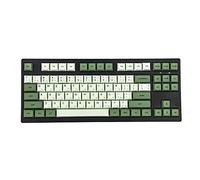 YMDK Matcha 3.0 Dye Sub ZDA PBT Keycap Similar to XDA Japanese Korean Russian for MX Split Keyboard 104 87 61 Melody 96 KBD75 ID80 GK64 68（Only Keycap） (Matcha Japanese Kit 3.0)