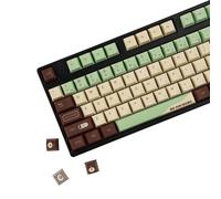 YMDK Matcha Theme 126 Keys Keycaps PBT Cherry Profile Dye Sub Keycap for 65/75/87/98/100/104 MX Mechanical Keyboard