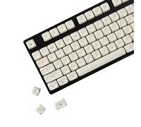 YMDK Milk Ball Cat Paw MOA Profile Keycap 124 Key Cute PBT Dye Sublimation Top Print Custom Keycaps for 61/68/84/87/98/104/108 MX Mechanical Keyboard (Cat's Paw 124)