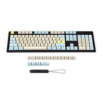 YMDK Moon Landing XDA Profile PBT 121 165 Keys Dye Sub Dye Sublimated Keycap Set for ANSI MX Switches Mechanical Keyboard (121 Keys Edition)