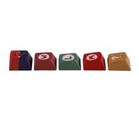 YMDK Novelty Keycaps Artisan Gaming Icon 5 Sides Over Dye Sublimation Thick PBT Key Cap for Mx Mechanical Keyboard