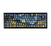 YMDK Painting Starry Sky Keycaps Full Set 131 Keys PBT Dye Sub Sidelit Cherry Profile Custom Keycap for 61 68 87 98 104 MX Mechanical Keyboard