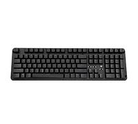 YMDK PBT Black White OEM Profile 108 Key Douhle Shot Shine Through Keycap for Corsair Logitech Razer Coolermaster