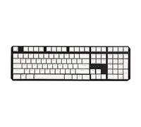 YMDK PBT Black White OEM Profile 108 Key Douhle Shot Shine Through Keycap for Corsair Logitech Razer Coolermaster