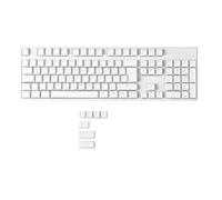YMDK Pudding German ISO QWERTZ Double Shot PBT Shine Through OEM Profile Keycap Set Suitable for MX Switches 108 87 61 Mechanical Keyboard