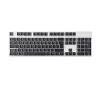 YMDK Pudding German ISO QWERTZ Double Shot PBT Shine Through OEM Profile Keycap Set Suitable for MX Switches 108 87 61 Mechanical Keyboard