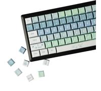 YMDK Rain's Gift Theme Keycaps Full Set 127 Keys Minimalist Style Small Fresh PBT Dye Sub XDA Custom Keycaps for MX Mechanical Keyboard
