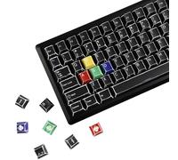 YMDK Retro Color Manga Theme Keycaps Anime Comic Full Set 141 Keys Creative Interesting Homemade Custom Keycap PBT Dye Sub Cherry Profile Key Caps for MX Mechanical Keyboard