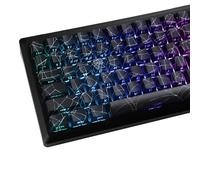 YMDK Set of 134 Glossy PBT Keycaps for Akko MX TKL Mechanical Keyboards