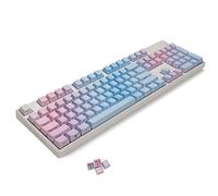 YMDK Sunset Gradient OEM Profile 108 87 61 Key Dyed Thick PBT Keyset for Cherry MX Mechanical Keyboard (Only Keycap),108 Side Print