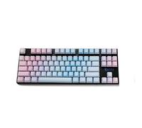 YMDK Sunset Gradient OEM Profile 108 87 61 Key Dyed Thick PBT Keyset for Cherry MX Mechanical Keyboard,87 Blank (Only Keycap)