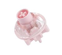 YMDK UFO-Style Hall Effect Magnetic Peach Pink Mist Linear Switch 40gf, Hot Swappable, Deep Clacky Sound, RGB Compatible Keyboard Switch for Custom Mechanical Keyboards