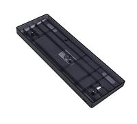 YMDK Wholesales Mini Keyboard GH60 Plastic Case for 60% Mechanical Gaming Keyboard Compatible Poker2 Pok3r Faceu 60 Plastic Shell (Black Clear Case)