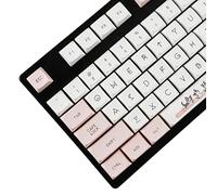 YMDK ZDA Profile 136 Keys Chis Cat Five Sides Dye Sublimation PBT KEYCAP XDA V2 for Standard ANSI ISO MX Switches Mechanical Keyboard 104 87 61 Melody 96 KBD75 ID80 GK64 68