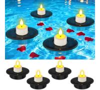 Ymenow 4pcs Solar Floating Pool Lights for Hot Tub Pond Decor