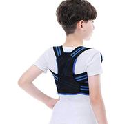 YMGSCC Children Adjustable Posture Corrector Back Support Beldar Child Child Girl Orthopedic Corset Spine Back Lumbar Shoulder Health Facilities (Blue, Gold, Small-S)