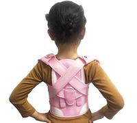 YMGSCC Children Child Health Adjustable Magnetic Posture Corrector Back Pain Shoulder Support Orthopedic Corset Support Belt Support Support Belt (Green,Pink,Large-L)